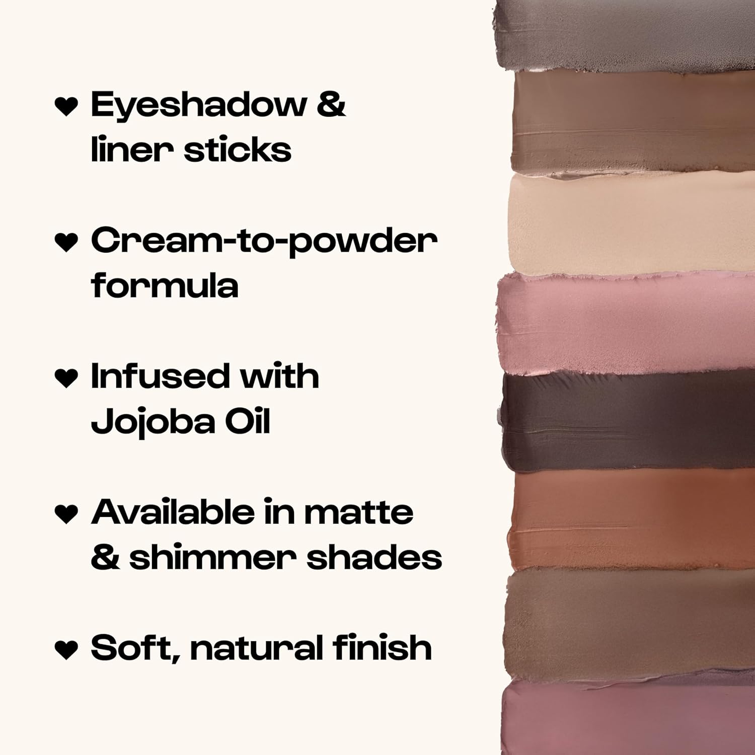 ALLEYOOP 11th Hour Waterproof Cream Eyeshadow Stick – Long-Lasting Eye Shadow Pencil & Eyeliner, Cream to Powder Stick & Highlighter – Smudge-Proof Eyeshadow Matte, Taupe Dollar Matte - Image 6
