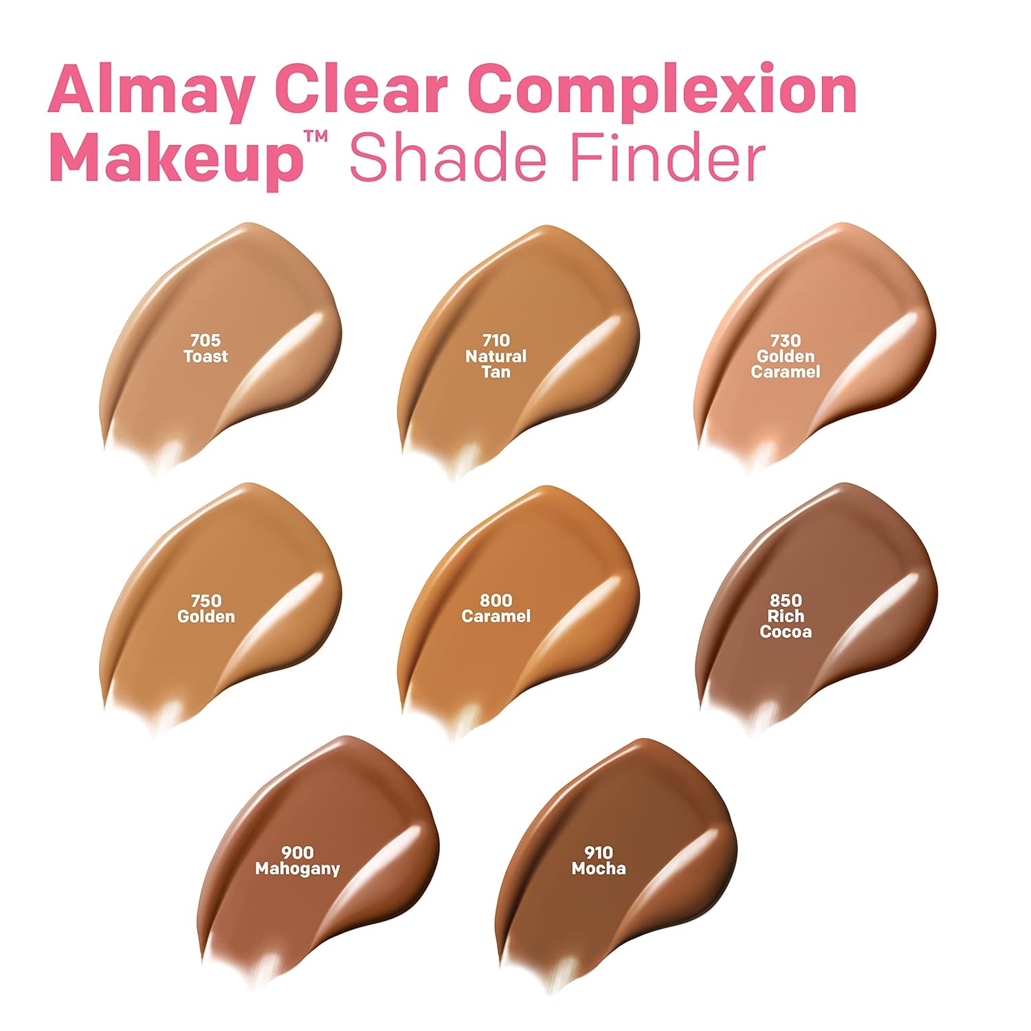 Almay Clear Complexion Acne Foundation Makeup with Salicylic Acid, Medium Coverage, Soft Matte Finish, Hypoallergenic, Cruelty- & Fragrance-Free, Dermatologist Tested, 100 Ivory, 1 fl oz - Image 7