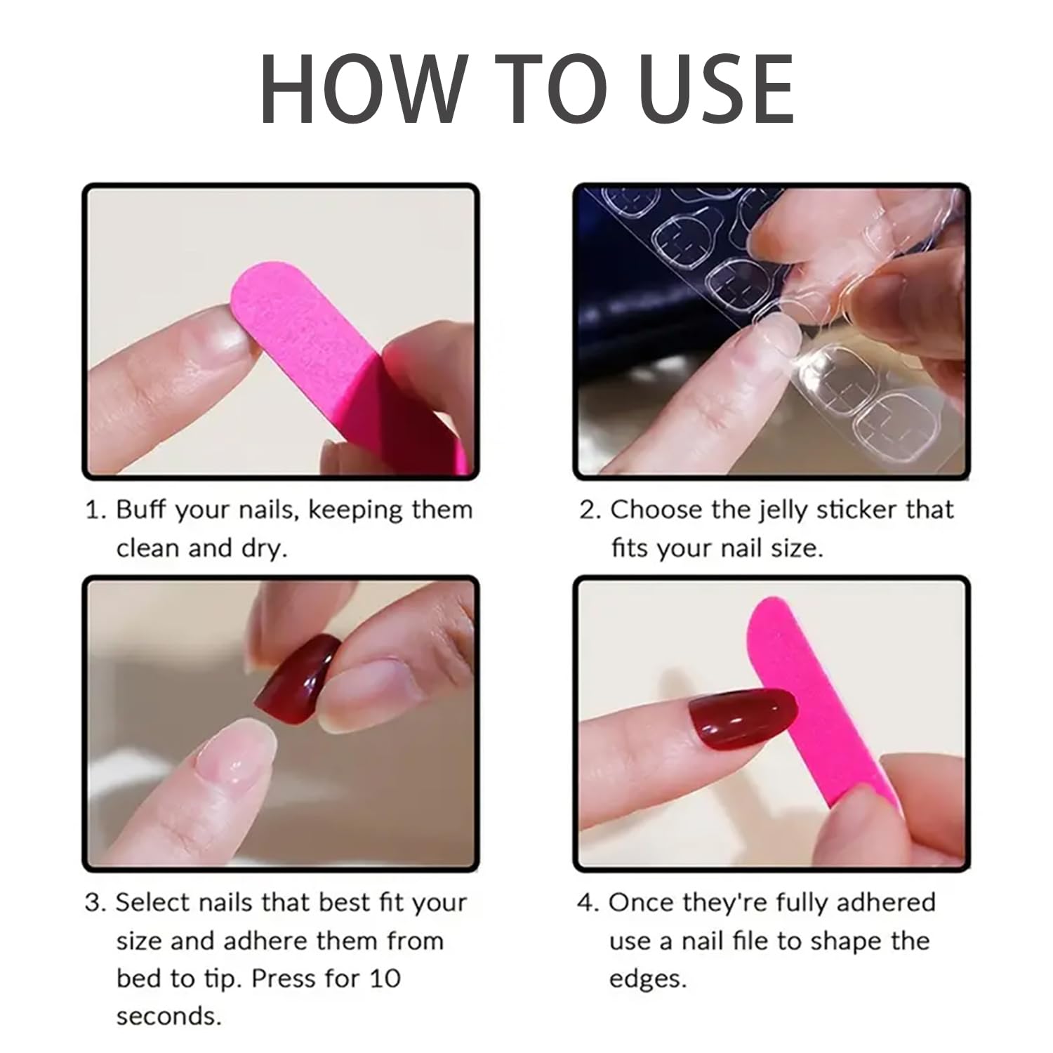 Almond Shaped Press on Nails Flower Fake Nails Glossy Acrylic Nails Spring Summer Glue on Nails Full Cover False Nails with Floral Star Design Cute Artificial Nails Reusable Stick on Nails for Women - Image 6