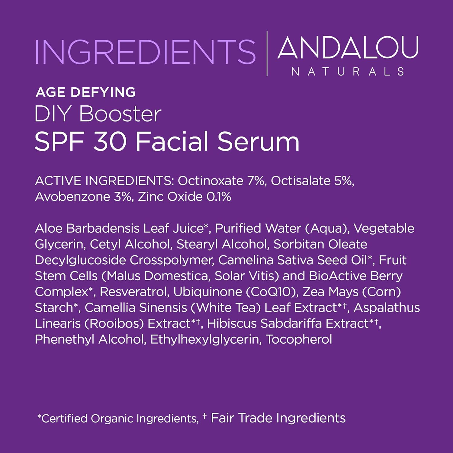 Andalou Naturals DIY Booster SPF 30 Facial Serum Unscented, Anti Aging Face Sunscreen with Broad Spectrum Protection, Moisturizing for Dry to Very Dry Skin, 2 Fl Oz - Image 6