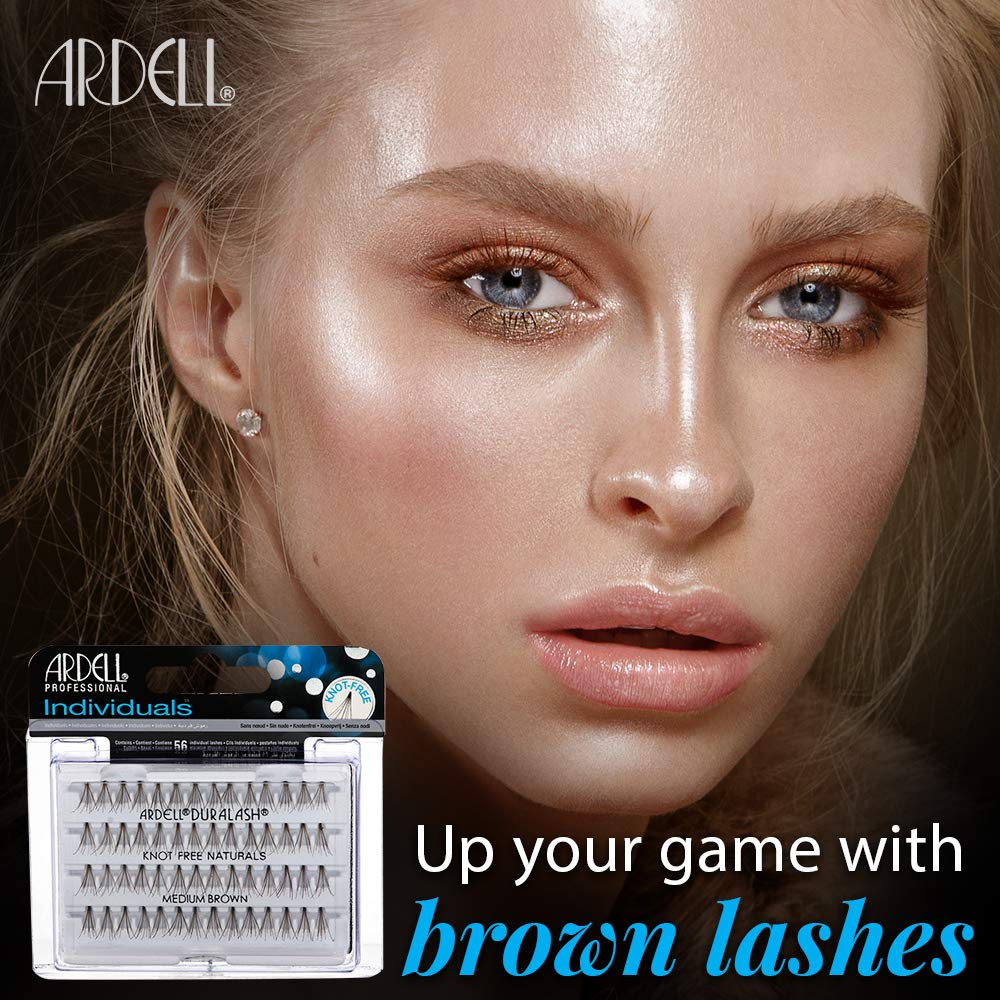 Ardell Individual False Eye Lashes - Medium Brown, Lightweight, Natural Look DIY Lash Clusters Eyelash Extensions, 4 Pack - Image 2