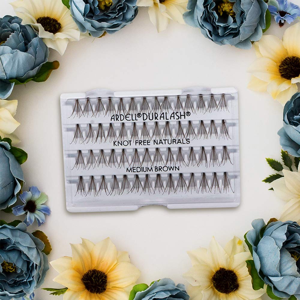 Ardell Individual False Eye Lashes - Medium Brown, Lightweight, Natural Look DIY Lash Clusters Eyelash Extensions, 4 Pack - Image 5