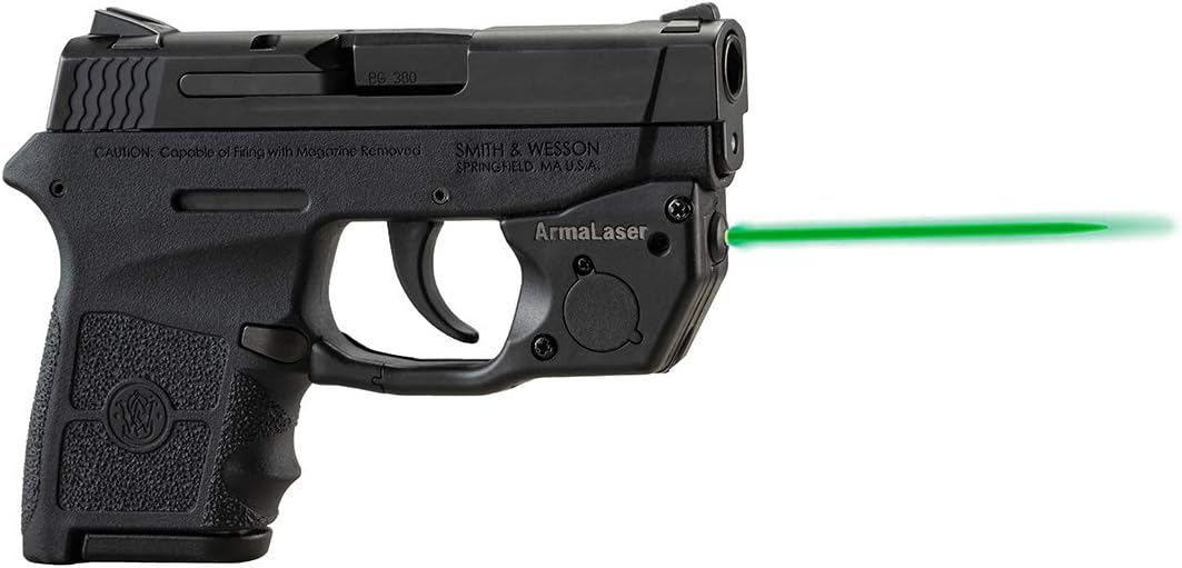 ArmaLaser TR24G Designed to fit S&W Bodyguard 380 Ultra Bright Green Laser Sight GripTouch Activation - Image 2