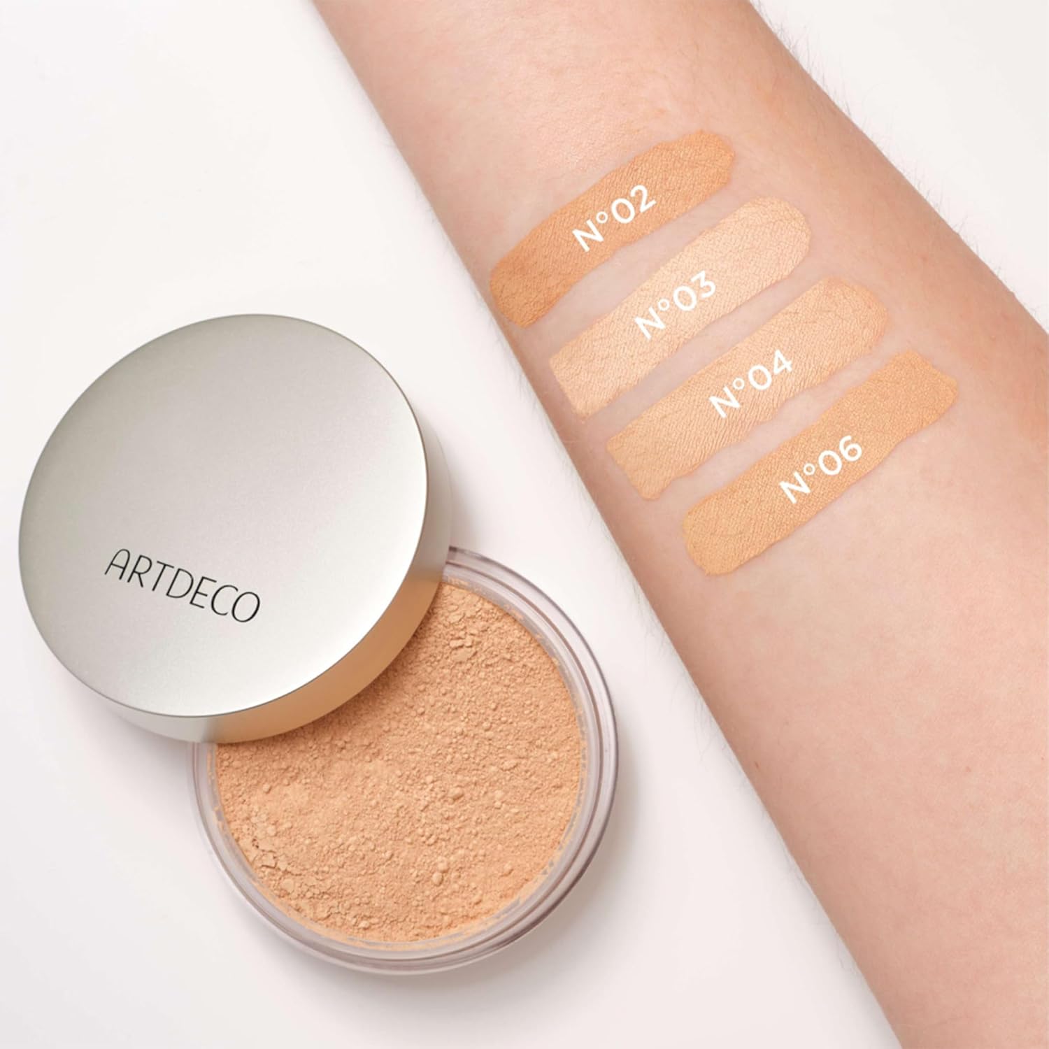 ARTDECO Mineral Powder Foundation - light beige – loose setting powder for a smooth & matte finish - medium coverage - perfect for sensitive & oily skin - makeup with zinc & magnesium - vegan-0.53 Oz - Image 8