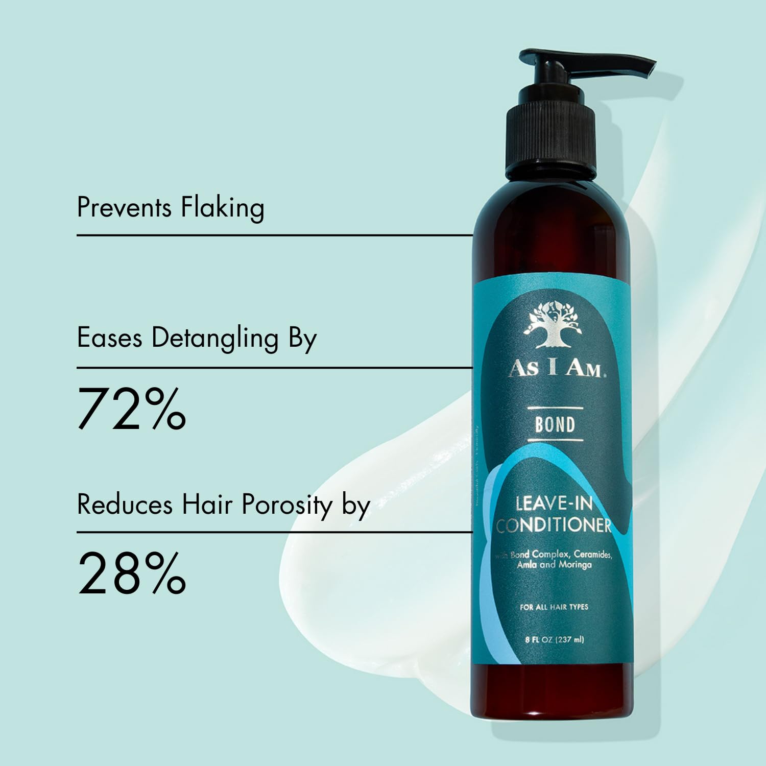As I Am Bond Leave-In Conditioner - 8 oz - Bond Repair Treatment For Damaged Hair - with Moringa, Amla, & Ceramides - Image 5