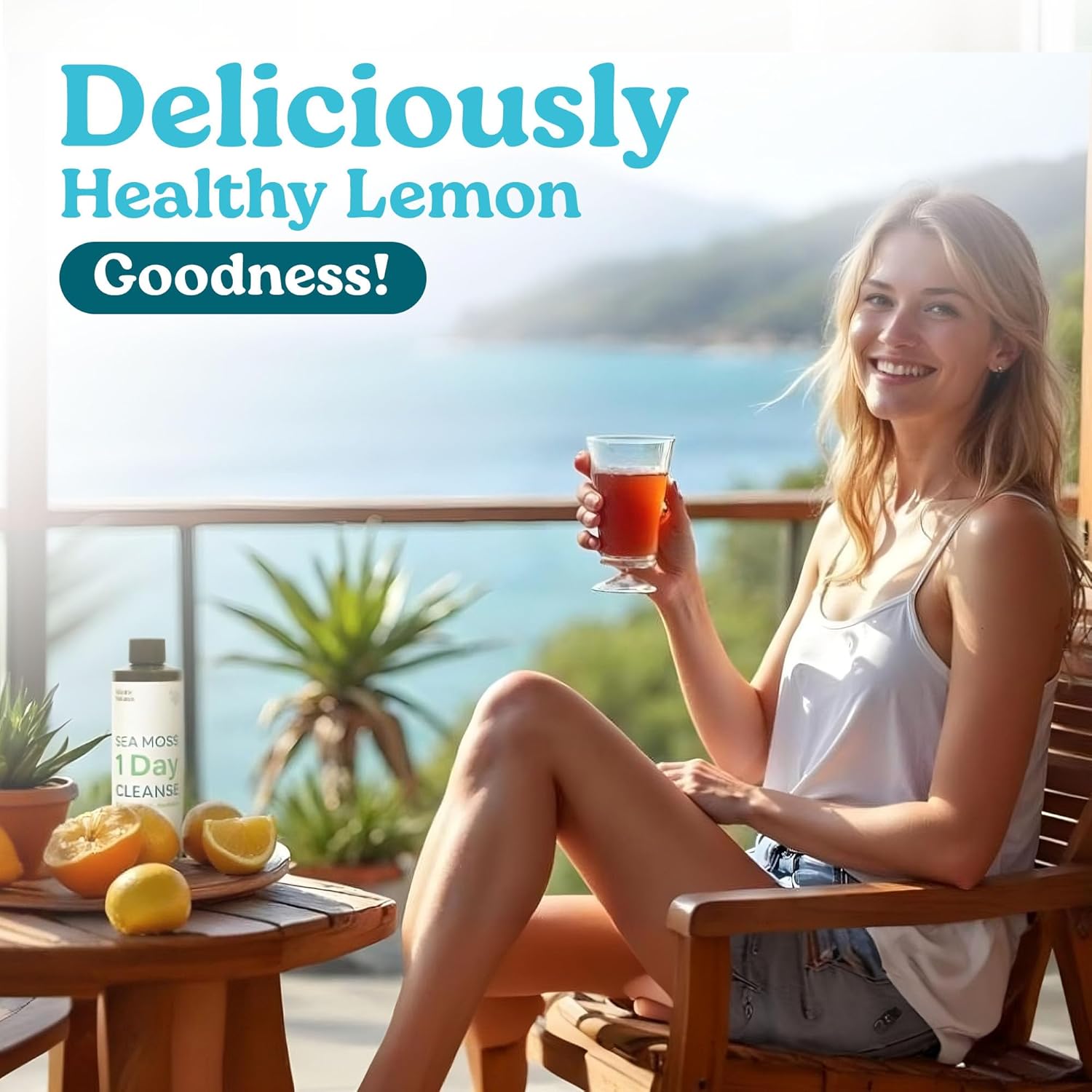 Atlantic Naturals - 1 Day Colon Cleanse Full Body Detox Drink - Sea Moss Supplement for Women & Men, Gut Health, Kidney & Liver Immune Energy Enhancer Gut Cleanse - Lemon Flavor Juice, 8 fl oz - Image 7