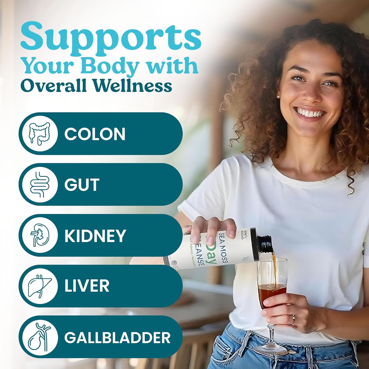 Atlantic Naturals - 1 Day Colon Cleanse Full Body Detox Drink - Sea Moss Supplement for Women & Men, Gut Health, Kidney & Liver Immune Energy Enhancer Gut Cleanse - Lemon Flavor Juice, 8 fl oz - Image 4