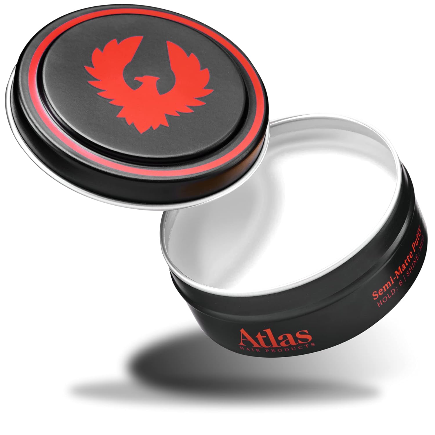 Atlas Pomade for Men, Semi-Matte, All day hold, Volumizing Hair Styling Product, Medium Hold, Low Shine Clay and Pomade Hybrid, For All Hair Types, Water Soluble, Hair Paste, 2.4oz, Pack of 1 - Image 2
