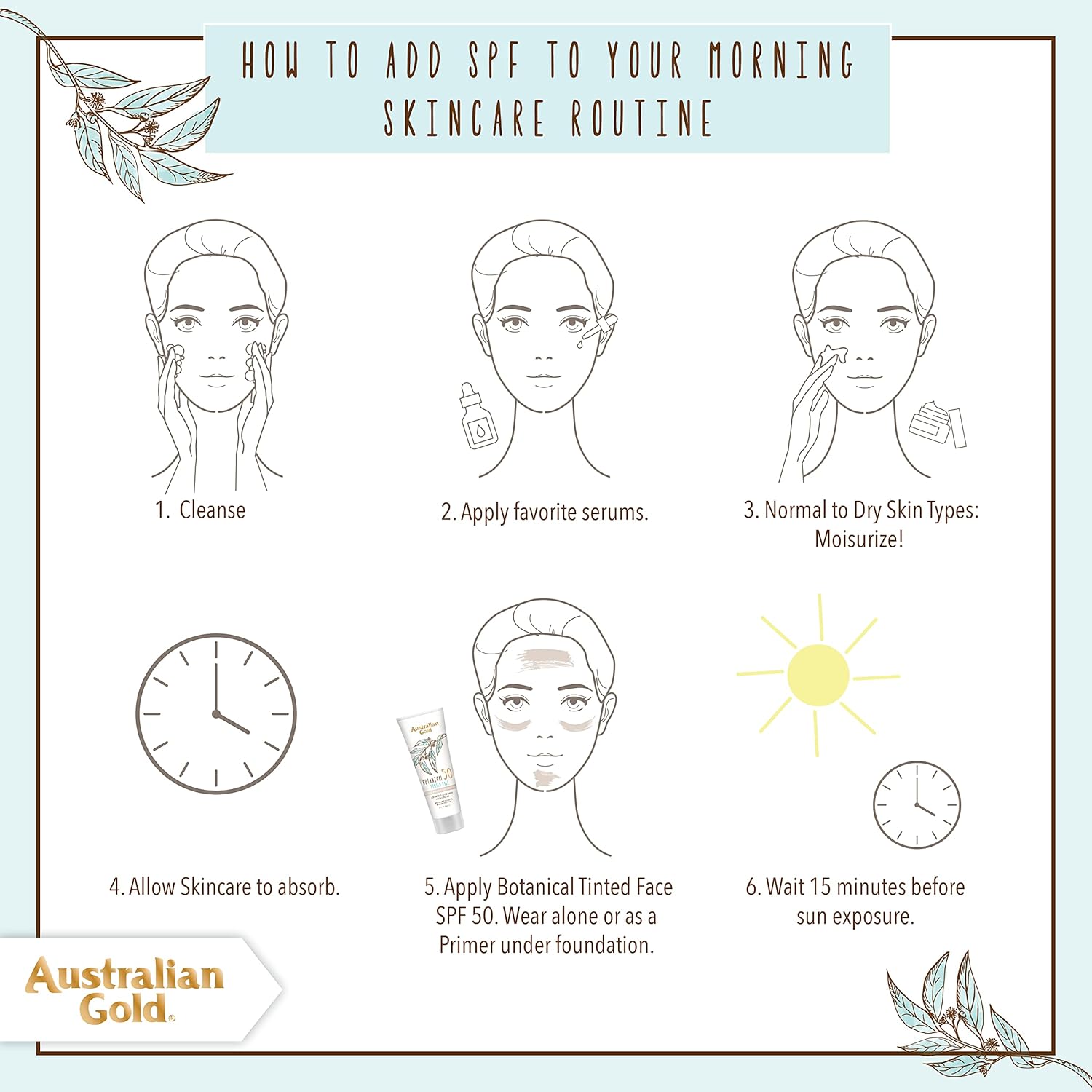Australian Gold Botanical SPF 50 Tinted Mineral Sunscreen for Face, Non-Chemical BB Cream, Water-Resistant, Matte Finish, For Sensitive Facial Skin, Medium to Tan Skin Tones, 3 FL Oz - Image 8
