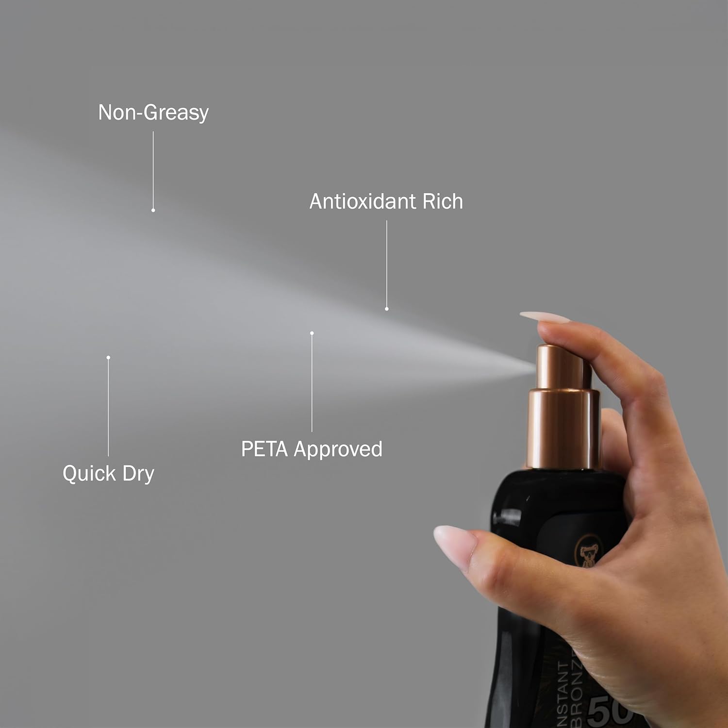 Australian Gold Spray Gel Sunscreen with Instant Bronzer SPF 50, 8 Ounce | Moisturize & Hydrate Skin | Broad Spectrum | Water Resistant,B07DG52KLY - Image 3