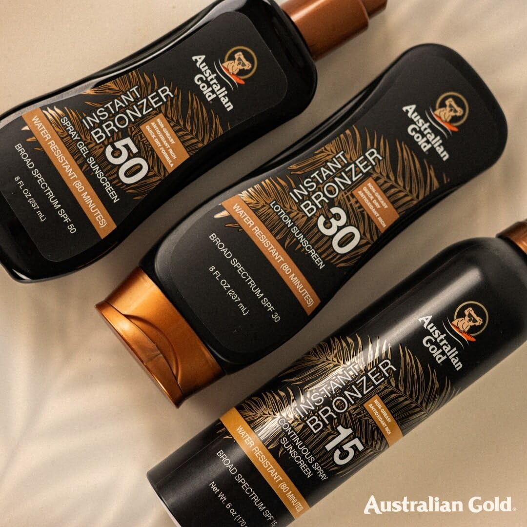 Australian Gold Spray Gel Sunscreen with Instant Bronzer SPF 50, 8 Ounce | Moisturize & Hydrate Skin | Broad Spectrum | Water Resistant,B07DG52KLY - Image 6