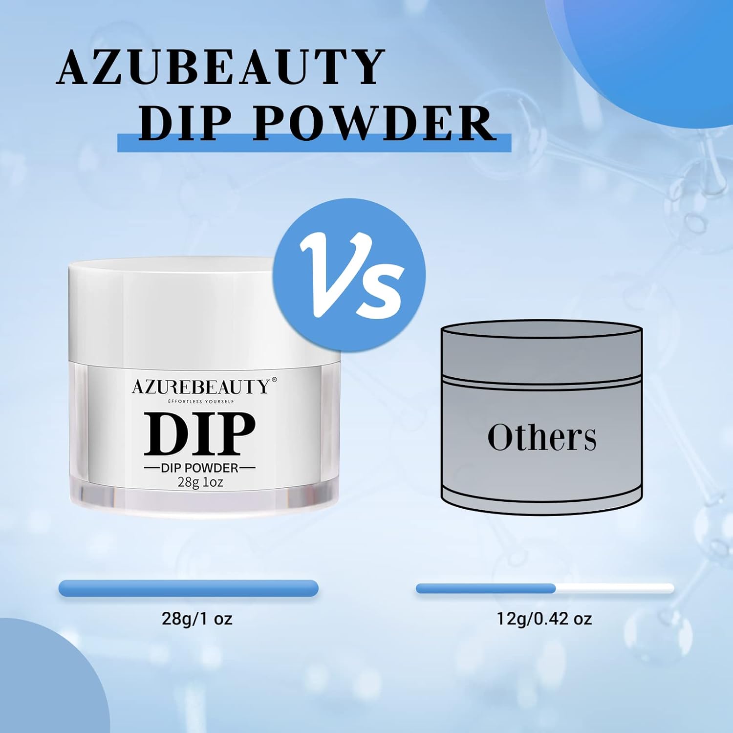 AZUREBEAUTY Clear Dip Powder for Nails, Essential Transparent Dipping Build Powder Crystal French Art Starter Manicure Beginner DIY Salon Home Gift, 1 Oz/28g - Image 9