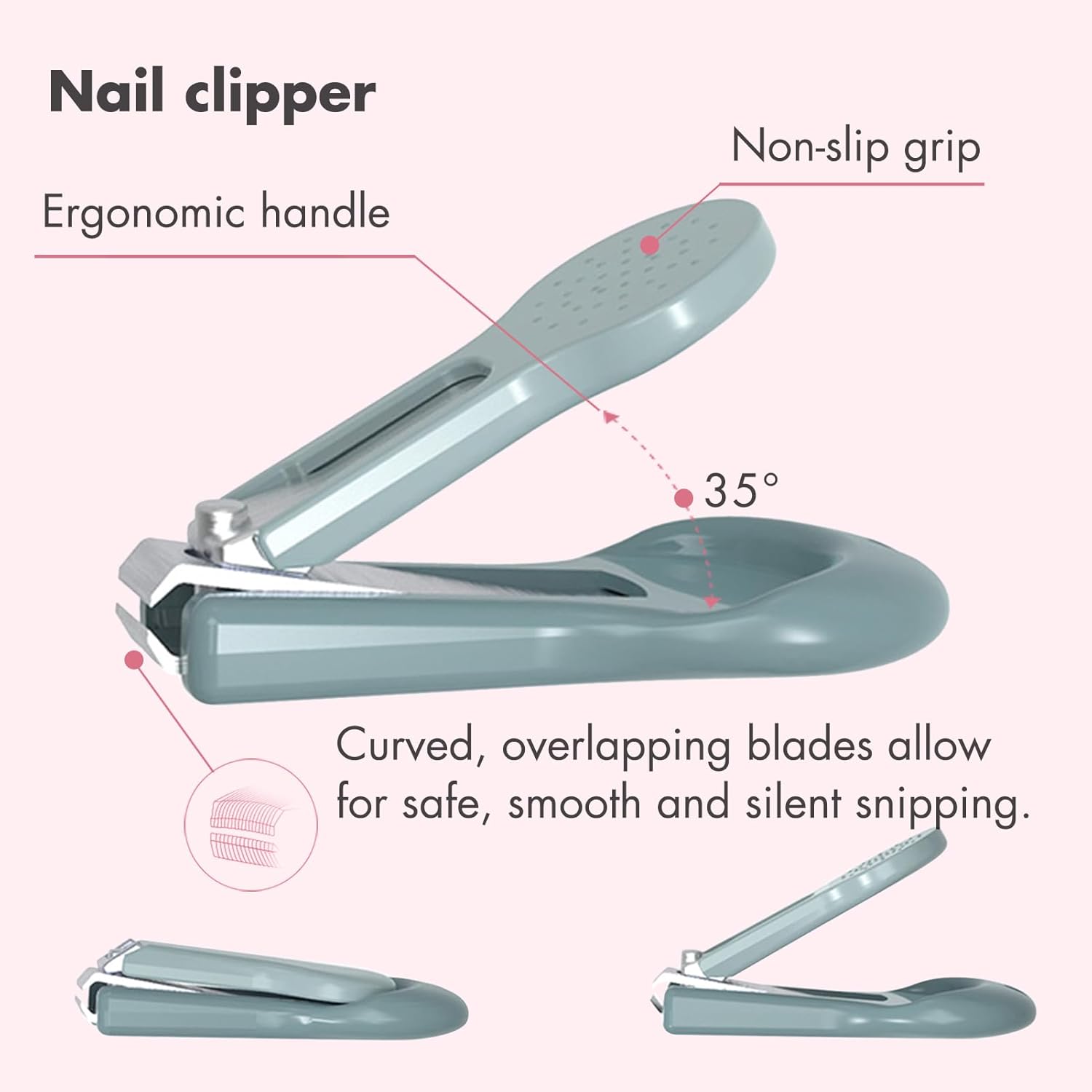Baby Nail Kit, 4-in-1 Baby Nail Care Set with Cute Case, Baby Nail Clipper, Scissor, Nail File & Tweezer, Baby Manicure Kit and Pedicure kit for Newborn, Infant, Toddler, Kids-Owl Blue - Image 2