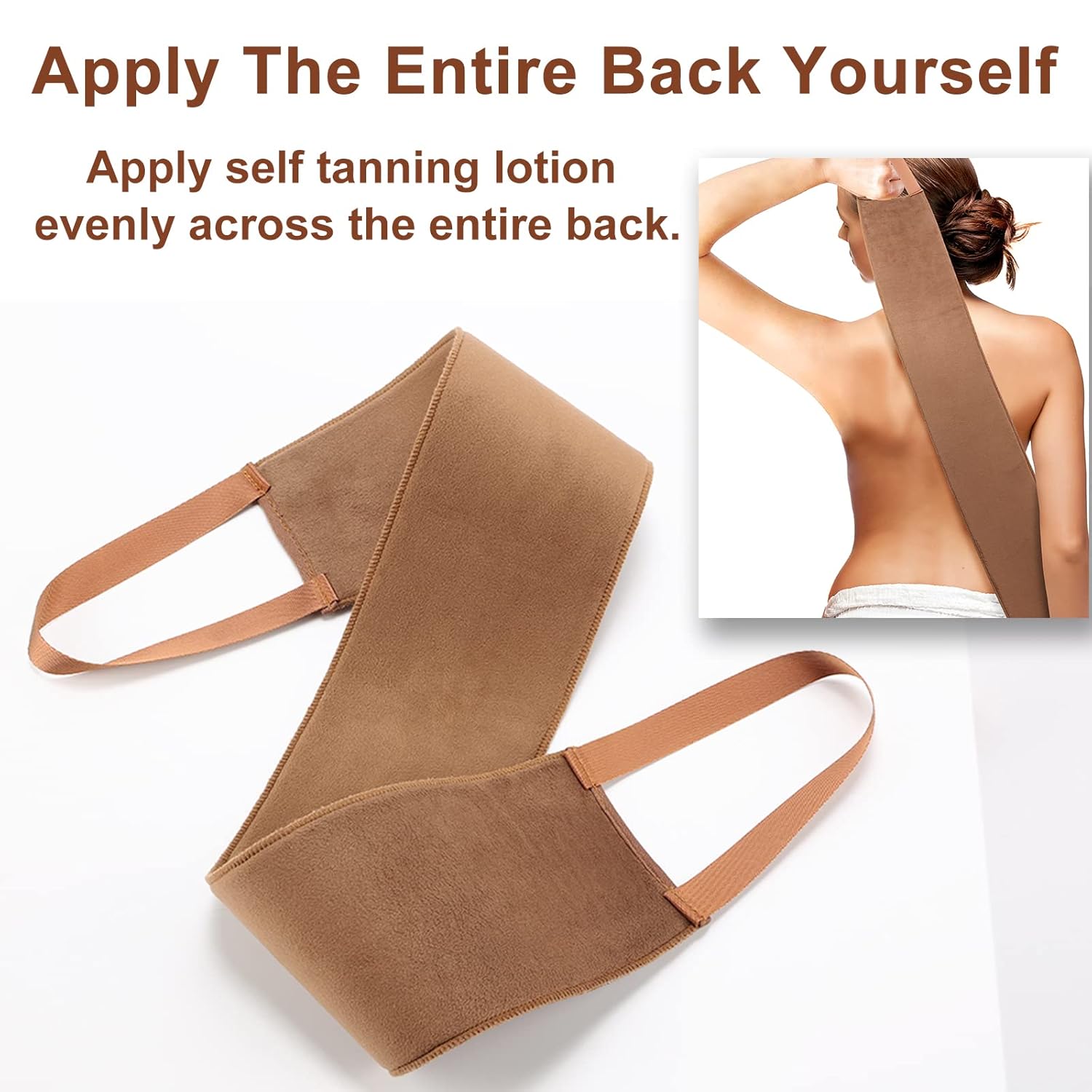 Back Lotion Applicators, Apply Lotion To Back Easily, Back Buddy Lotion Applicator For Back Self Applicator, Work With Self Tanning Mitt, MOSSOM - Image 4
