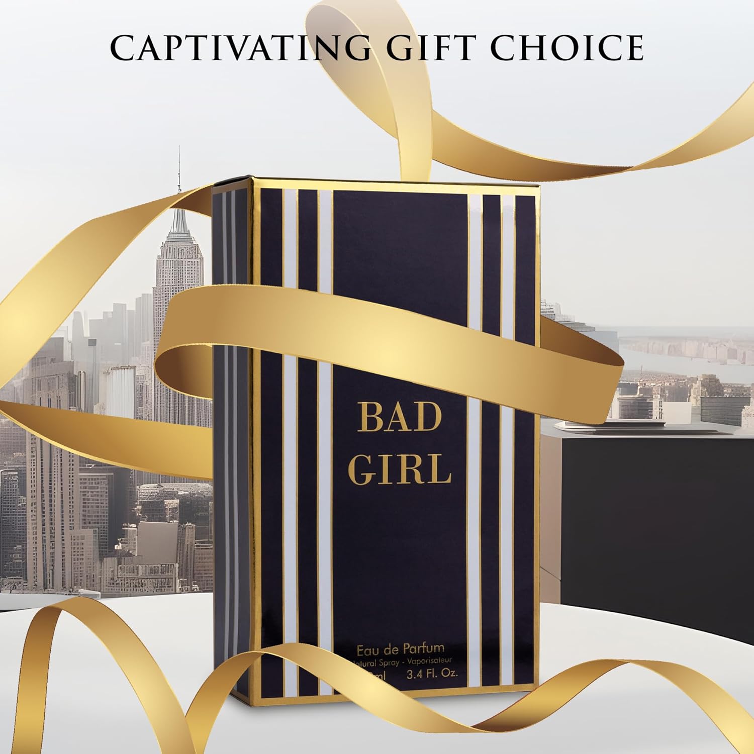 Bad Girl Eau De Parfum for Women - Top Notes of Bergamot & Lemon Blend with Almond & Coffee - Middle Notes of Vanilla, Cinnamon & Cacao - Perfume Suitable For Day & Night - Elegant 100ml Bottle - Image 7