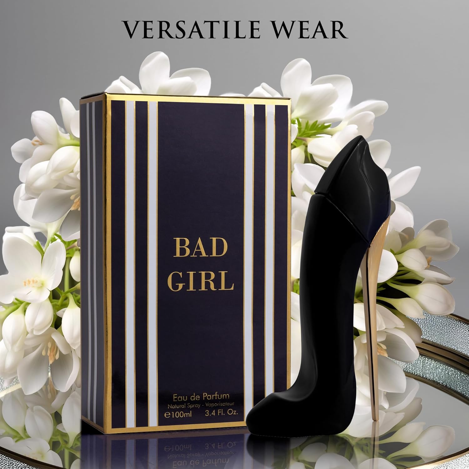 Bad Girl Eau De Parfum for Women - Top Notes of Bergamot & Lemon Blend with Almond & Coffee - Middle Notes of Vanilla, Cinnamon & Cacao - Perfume Suitable For Day & Night - Elegant 100ml Bottle - Image 4