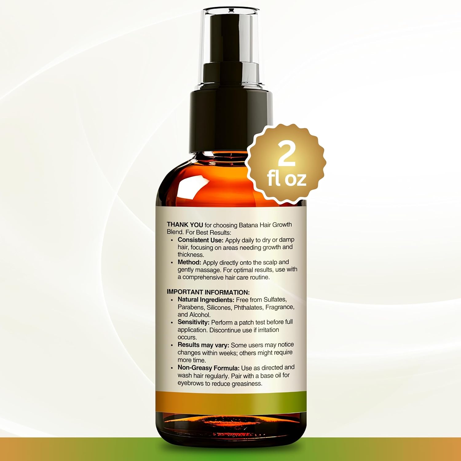 Batana Oil for Hair Growth - 100% Pure, Organic, Cold-Pressed, Unrefined from Honduras by Dr. Sebi - Natural, Vegan for Strong Roots and Thick Hair - Wild Growth for Hair, 2oz - Image 9