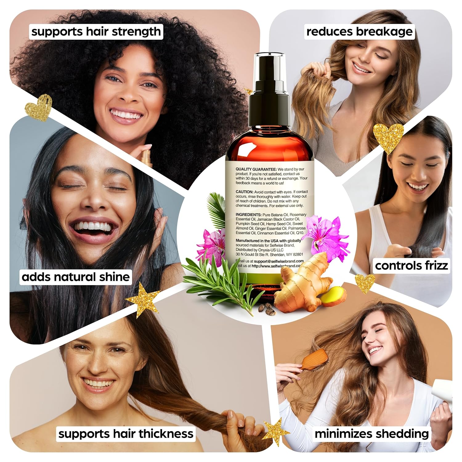 Batana Oil for Hair Growth - 100% Pure, Organic, Cold-Pressed, Unrefined from Honduras by Dr. Sebi - Natural, Vegan for Strong Roots and Thick Hair - Wild Growth for Hair, 2oz - Image 5