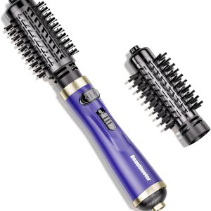 Beautimeter Hair Dryer Brush, Rotating Blow Dryer Brush with 2-Inch and 1.5-Inch Brushes, 3 in 1 Hot Air Styler and Rotating Brush, Hair Dryer Brush Blow Dryer Brush in One (Purple)