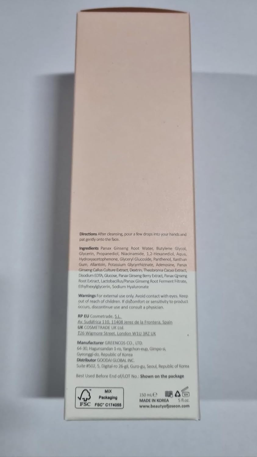 Beauty of Joseon Ginseng Essence Water Hydrating Face Toner for Dry, Dull Skin. Korean Moisturizing Skin Care for Men and Women 150ml, 5 fl.oz - Image 3