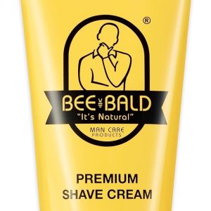 Bee Bald SHAVE Premium Shaving Cream Goes On Light & Slick That's Incredibly Smooth & Quick For Both Face And Head, 6 Fl Oz
