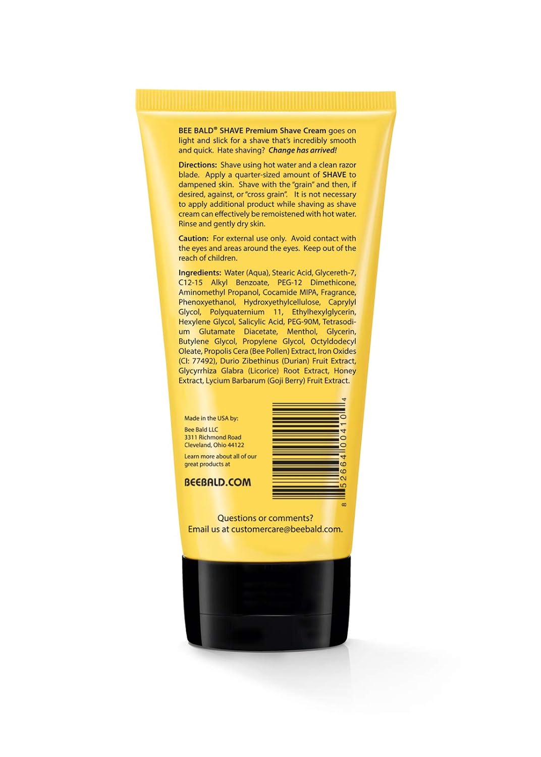 Bee Bald SHAVE Premium Shaving Cream Goes On Light & Slick That's Incredibly Smooth & Quick For Both Face And Head, 6 Fl Oz - Image 9