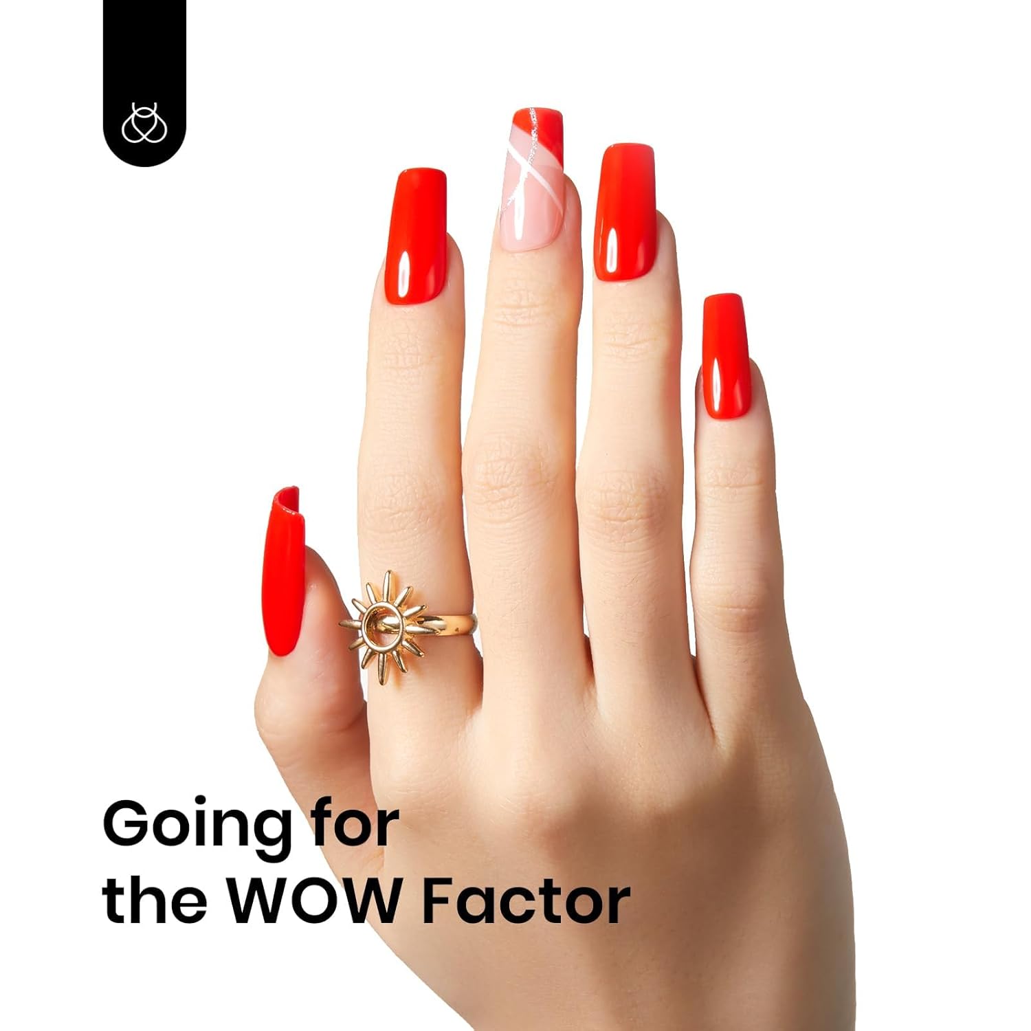 Beetles Bright Red Gel Nail Polish, 15ml Orange Red Gel Nail Polish Solid Color Spring Summer Gel Soak Off LED UV Manicure Art Design Salon at Home Candied Apple Collection DIY Gift for Women - Image 5
