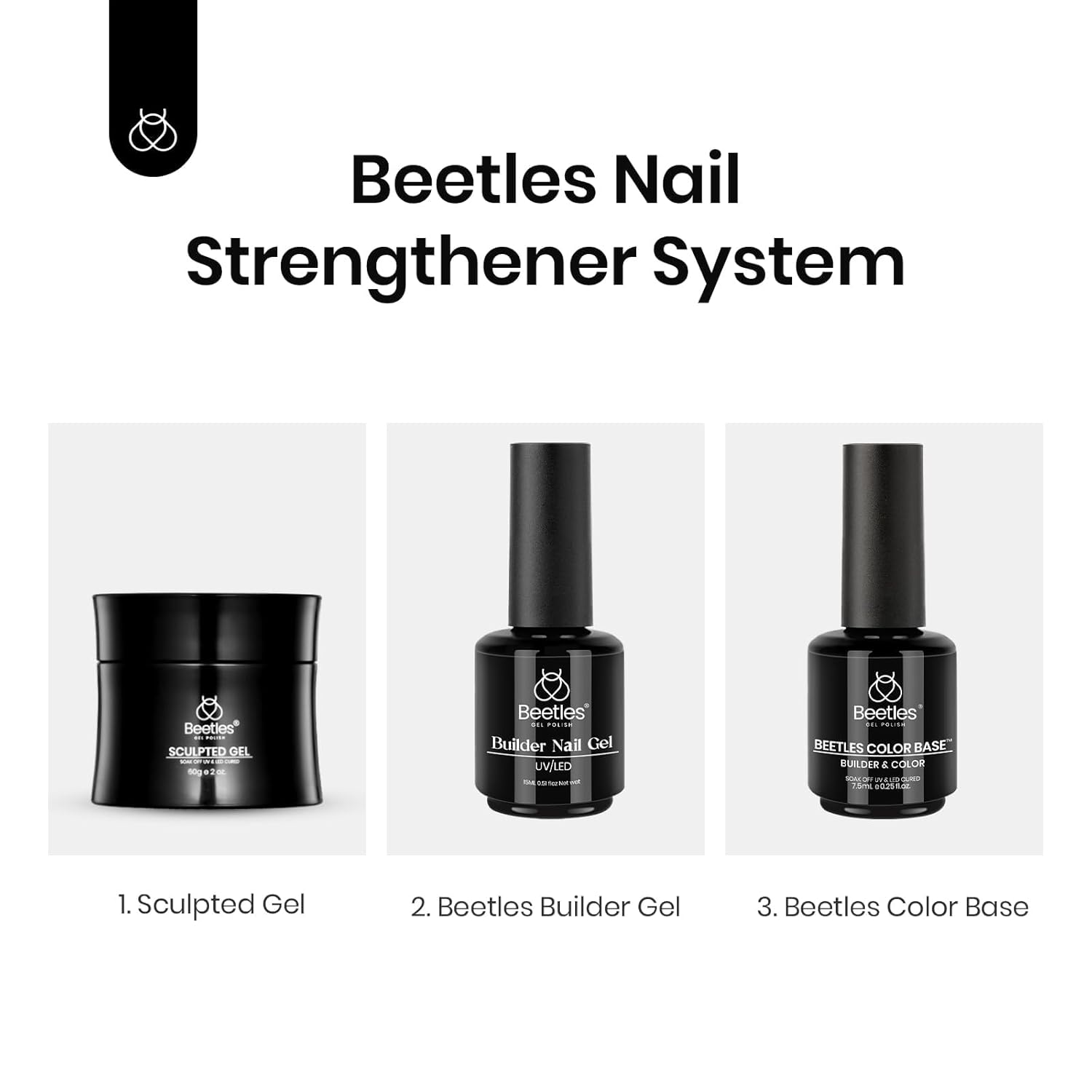 Beetles Builder Gel for Nails-10 in 1 30g *3 Colors Builder Gel Nail Kit Nail Extension Clear Nude Pink Hard Gel Sculpted Gel with Base Top Coat Nail Forms Nail Pen Nail Art Manicurist Gift for Women - Image 7
