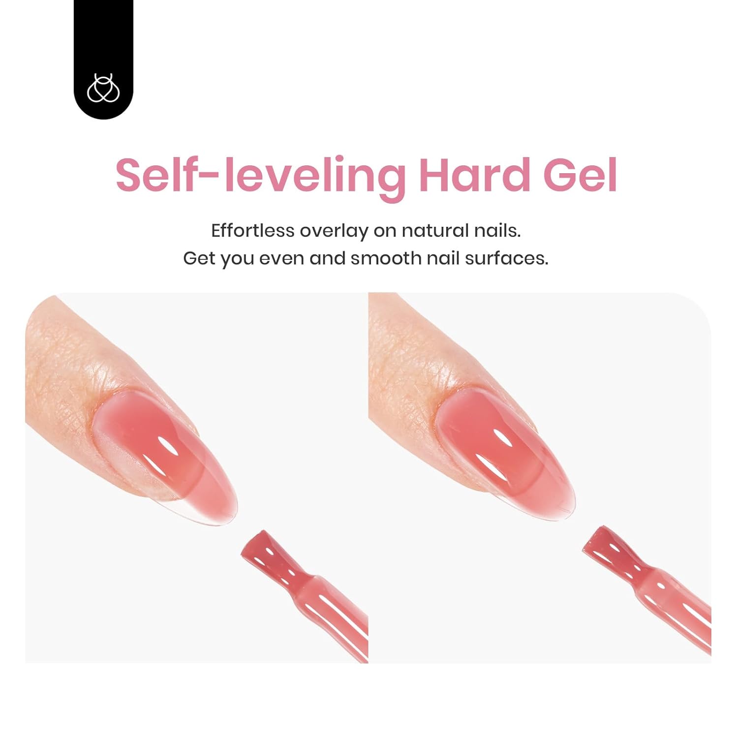 Beetles Builder Gel for Nails, 6 Colors 7 in 1 Builder Gel Nail Kit, Jelly Clear Pink Nude Hard Gel for Nail Apex Nail Thickening Extension Strengthen Thin Nails UV Gel Beauty Gift Sets for Women - Image 4
