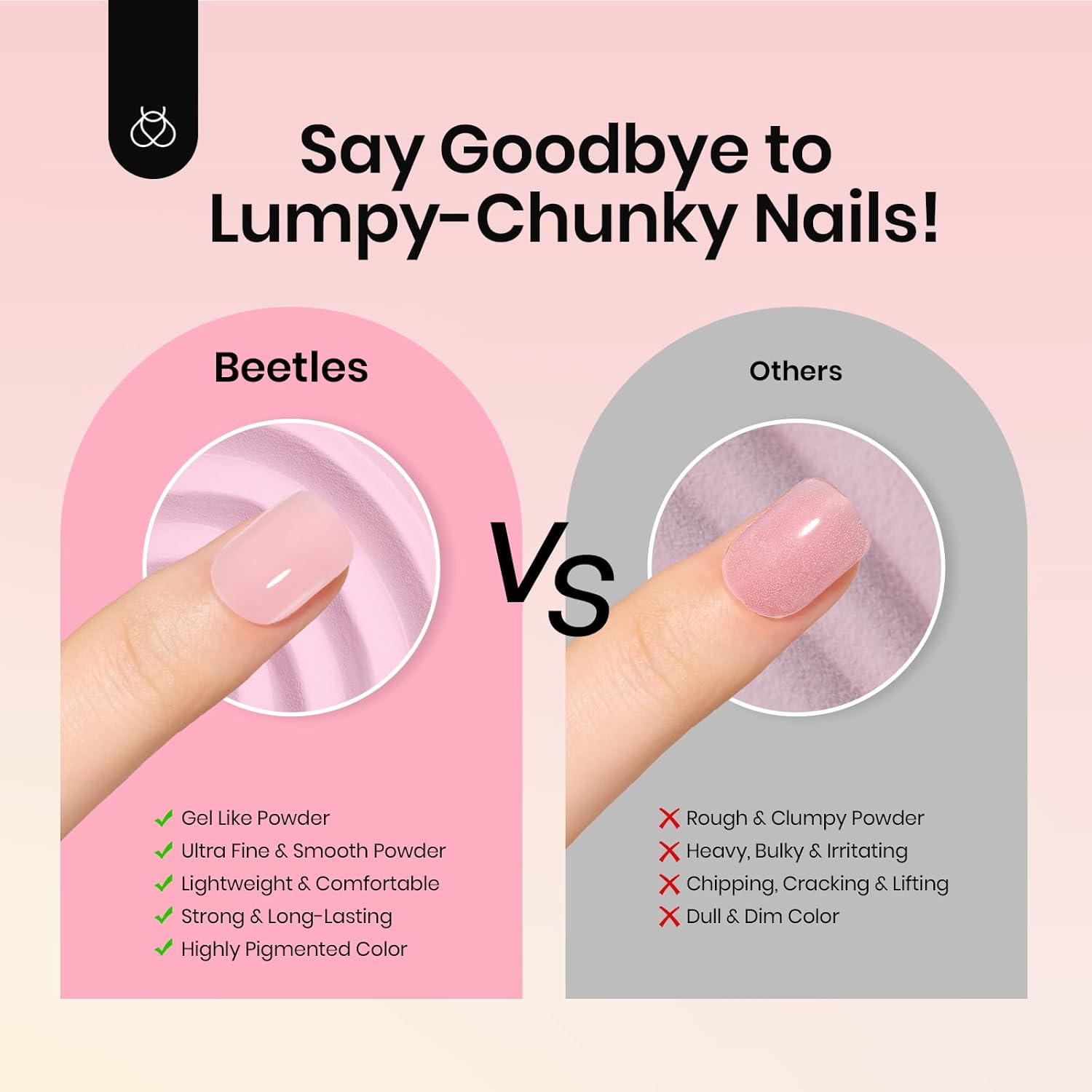 Beetles Dip Powder Nail Kit, 6 Colors Jelly Pink Nude Milky Translucent Powder Dipping Set for All Seasons, Manicure DIY Art at Home, No Need Nail Lamp Cured Gifts for Women - Image 7