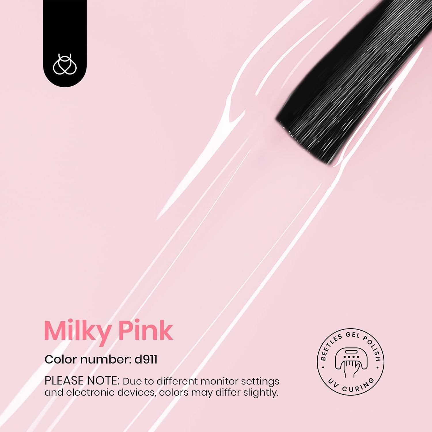 beetles Gel Polish 3 Pcs 15ml No Wipe Gel Top and Base Coat Bubble Bath Gel Polish Soak Off Uv Lamp-Long Lasting Glossy Top Base Gel Milky Pink Gel Nail Polish Jelly Gel Polish Set for Women - Image 3
