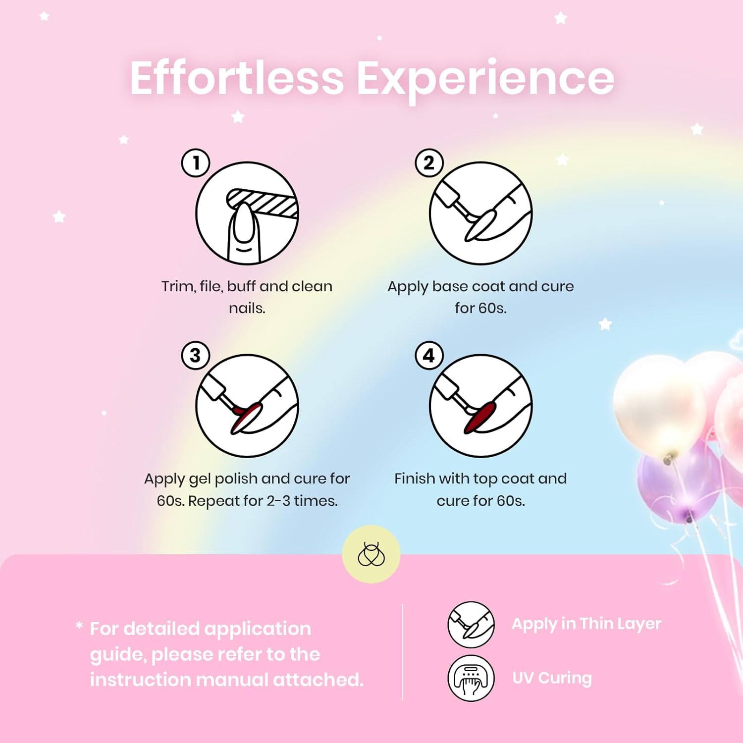 beetles Gel Polish Nail Set 20 Colors Spring Pastel Girly Sparkle Glitter Uv Gel Dreamy Town Collection Macaroon Bright Pastel Nail Manicure Kit with 3Pcs Base Top Coat Gift for Women - Image 6