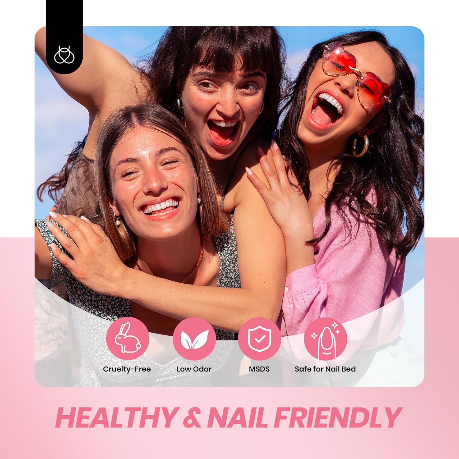 Beetles Jelly Gel Nail Polish Set - 6 Colors Milky Pink Nude Pink Sheer Gel Nail Kit Transparent Effect Summer Gel Soak Off UV Ballet Dress DIY Manicure French Nail Art Gifts for Women - Image 6