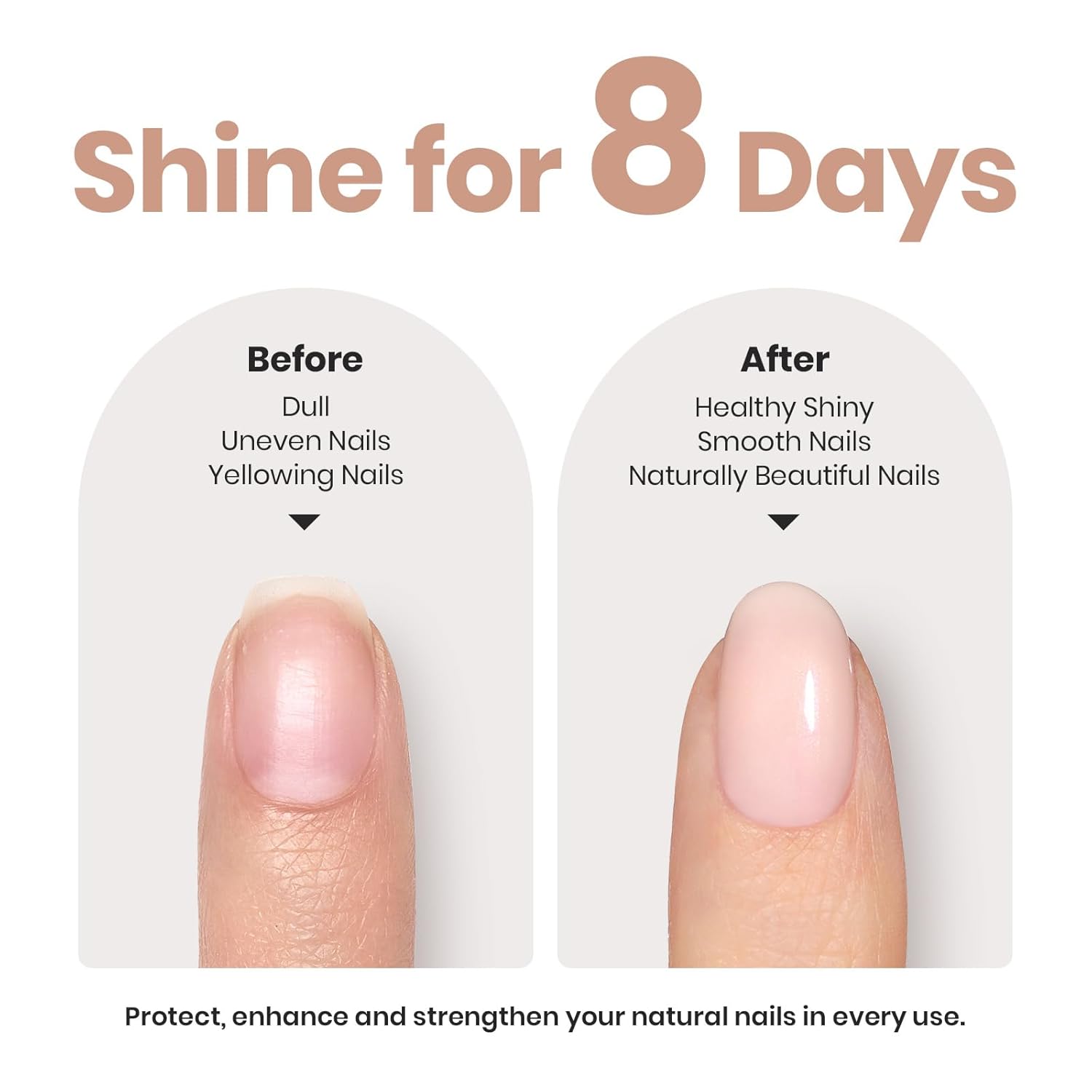 Beetles Nail Polish - Nude Nail Polish Shimmer Nail Concealer Fast Dry Quick Natural Nail Strengthener and Growth Treatment for Thin and Damaged Nails,0.51 FL OZ - Image 5
