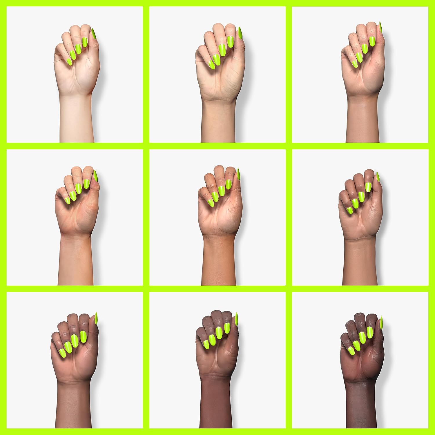 Beetles Neon Yellow Gel Nail Polish, Bright Yellow Lala Lime Color Neon Gel Polish Soak Off Uv Led Nail Lamp Gifts for Women -Size: 15 ml/Each - Image 4