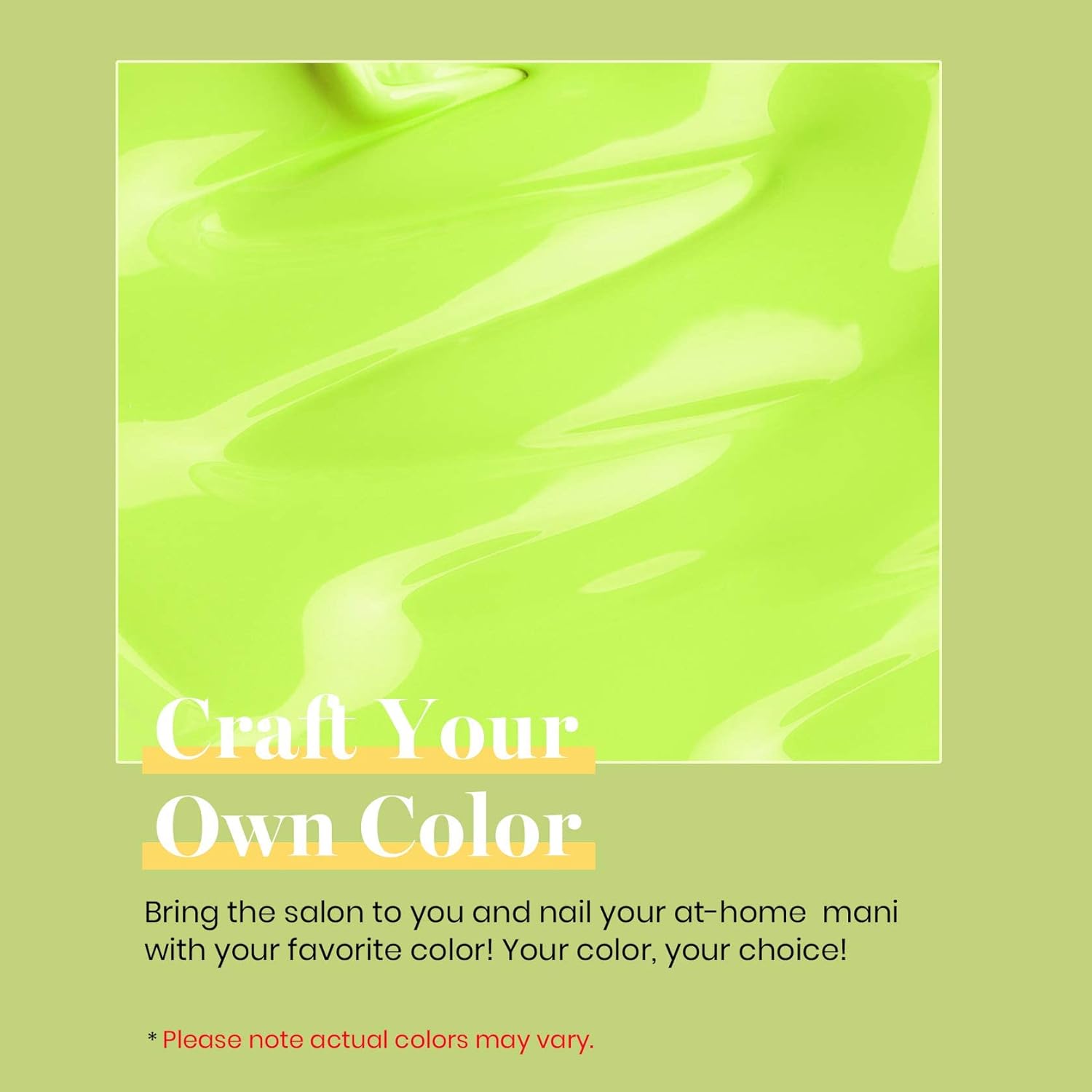Beetles Neon Yellow Gel Nail Polish, Bright Yellow Lala Lime Color Neon Gel Polish Soak Off Uv Led Nail Lamp Gifts for Women -Size: 15 ml/Each - Image 3