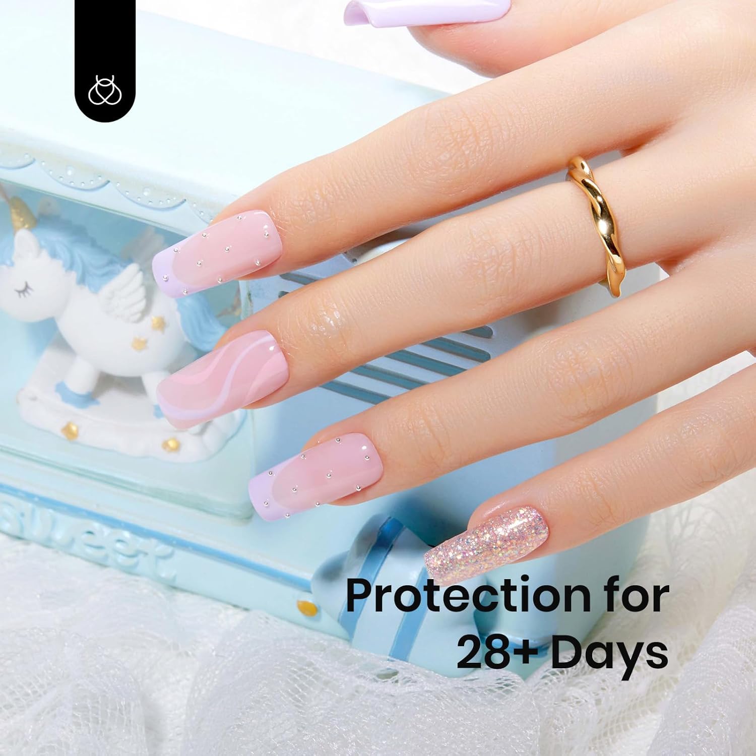 Beetles Pink Base Gel Nail Polish 1 Pcs 15ml: Nude Pink 3 in 1 Pastel Builder Jelly French Tip Base Color Gel Polish Strengthener Soak Off Nail Art - Image 6