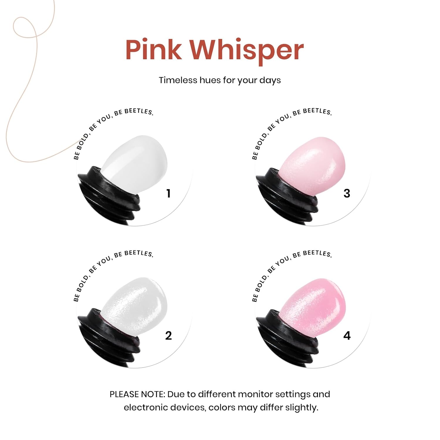 Beetles Poly Nail Extension Gel Kit, 4 Colors Pink White Poly Nail Gel Builder Sheer Pink Nail Gel Clear Nail Art Kit with Poly Brush & Slip Solution Nail Salon All In 1 Kit Gift for Women - Image 5