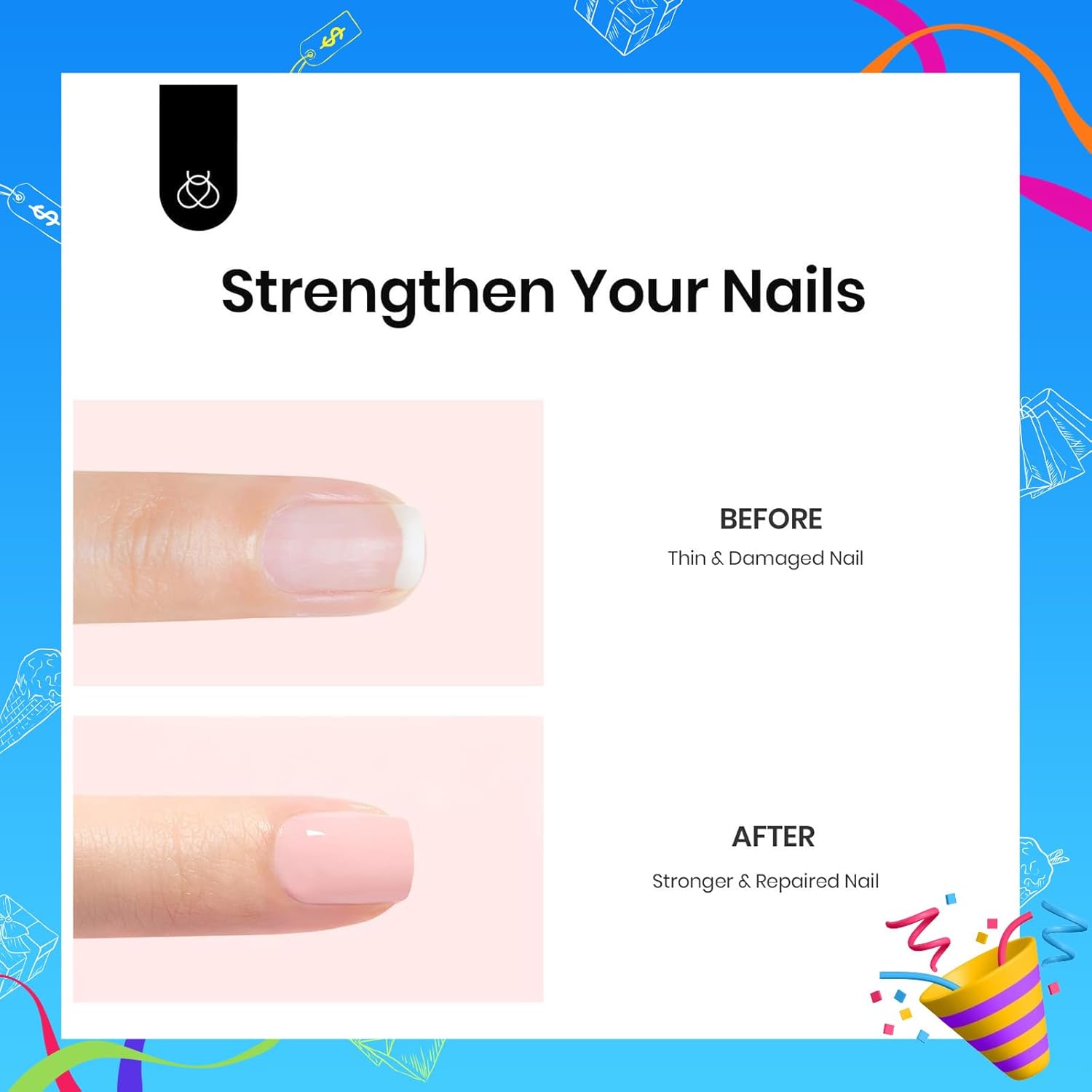 Beetles Rubber Base Gel Nail Polish, 6 Colors Nude Gel Polish Pink Peach Nail Polish Neutral Sheer French Tips Base Colors for Nails Base Soak Off Nail Art Design Gifts for Women - Image 7