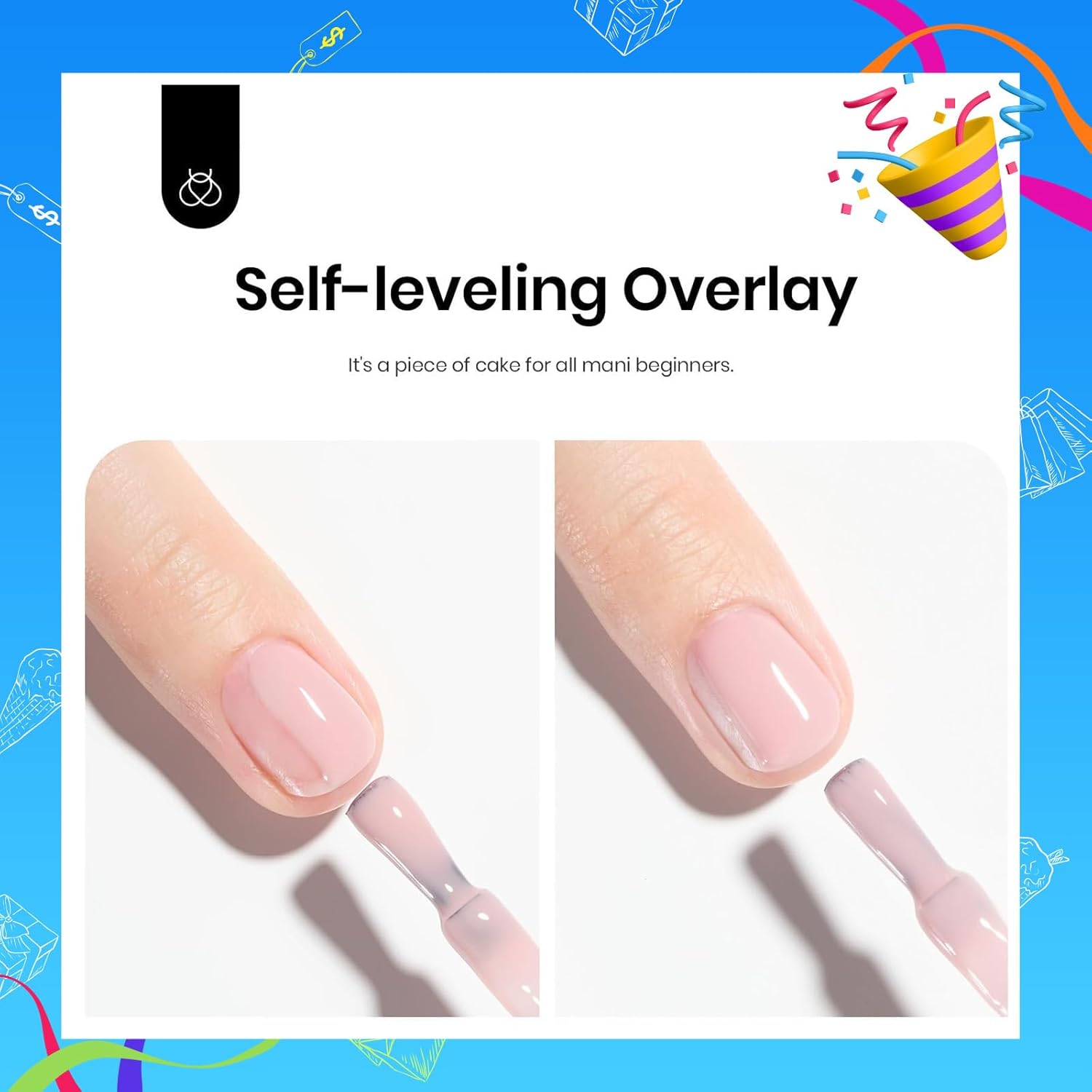 Beetles Rubber Base Gel Nail Polish, 6 Colors Nude Gel Polish Pink Peach Nail Polish Neutral Sheer French Tips Base Colors for Nails Base Soak Off Nail Art Design Gifts for Women - Image 6