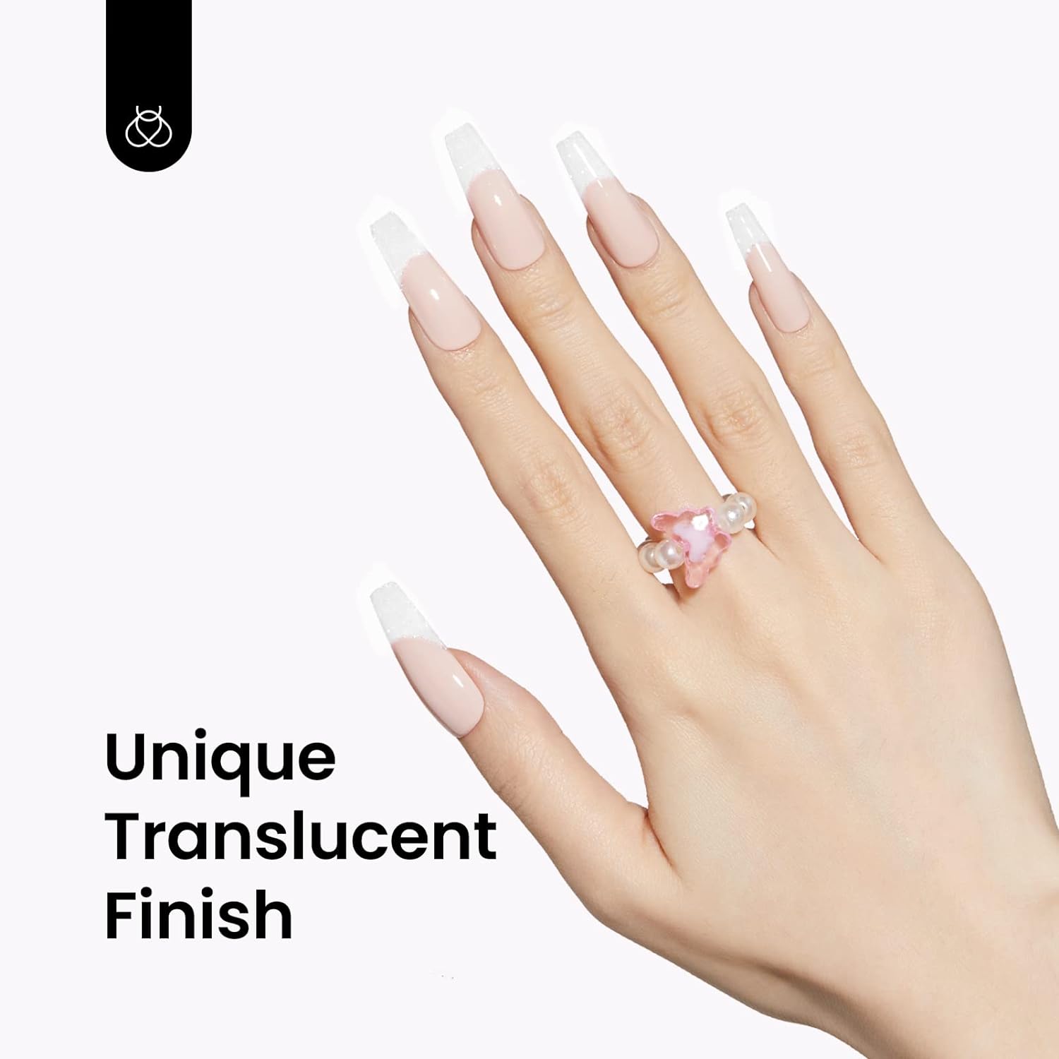 Beetles White Gel Nail Polish-15 ml Shimmer Glitter Milky White Gel Nail Polish Soak Off UV/LED Lamp Nail Art Manicure Salon DIY for French Nail Home Gift for Women Girls - Image 5