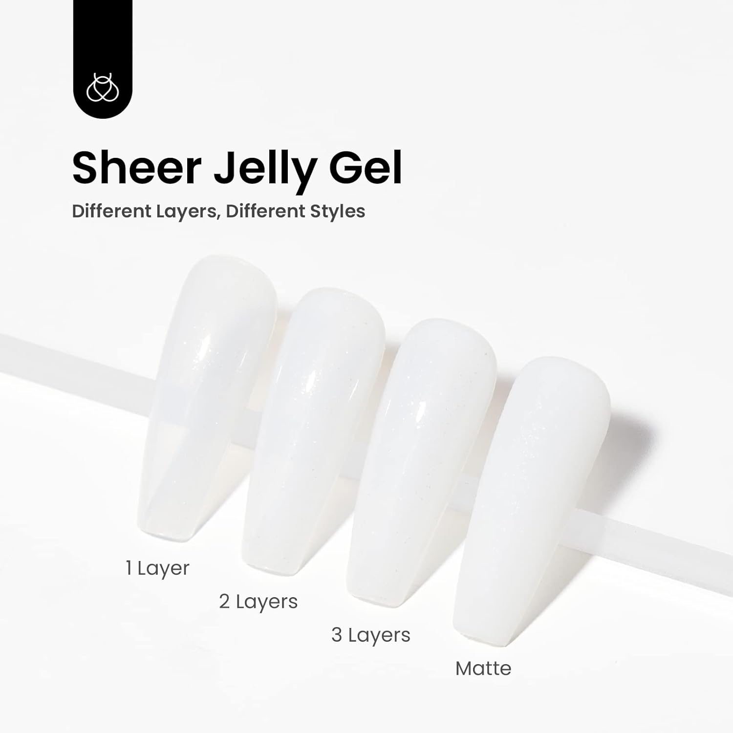 Beetles White Gel Nail Polish-15 ml Shimmer Glitter Milky White Gel Nail Polish Soak Off UV/LED Lamp Nail Art Manicure Salon DIY for French Nail Home Gift for Women Girls - Image 4