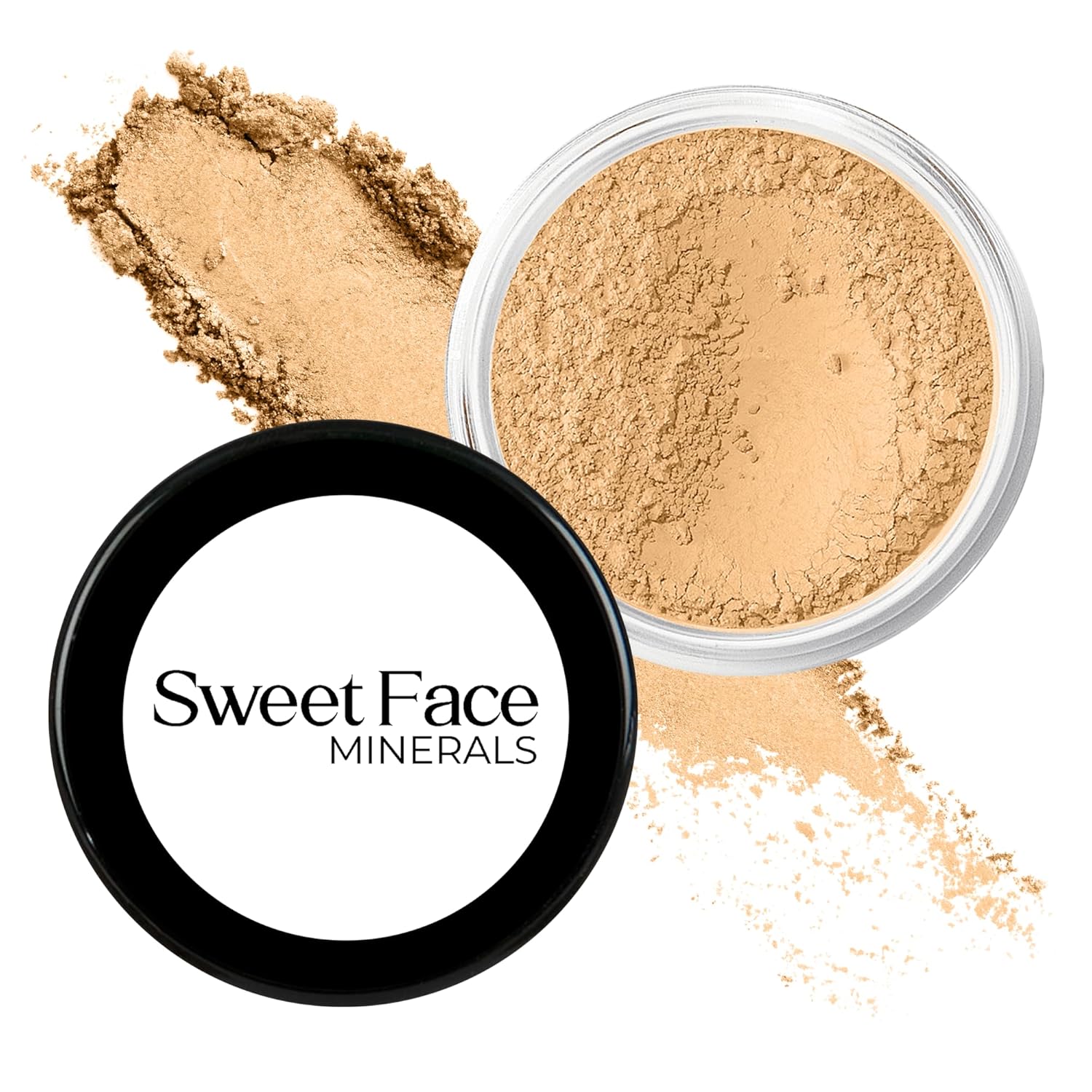 Beige Shade Foundation (30g Full Size Sifter Jar) Matte Mineral Makeup Loose Powder Foundation – Full Coverage, Natural Finish, Noncomedogenic, SPF 30