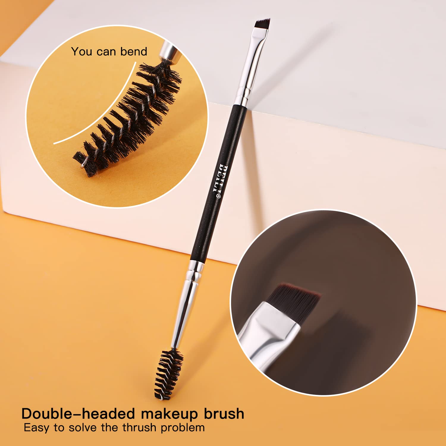 BEILI Eye Makeup Brushes 6pcs Eyeshadow Brushes Natural Goat Professional Makeup Brushes Set for Eyeshadow, Blending, Eyebrow, Highlighter - Image 5