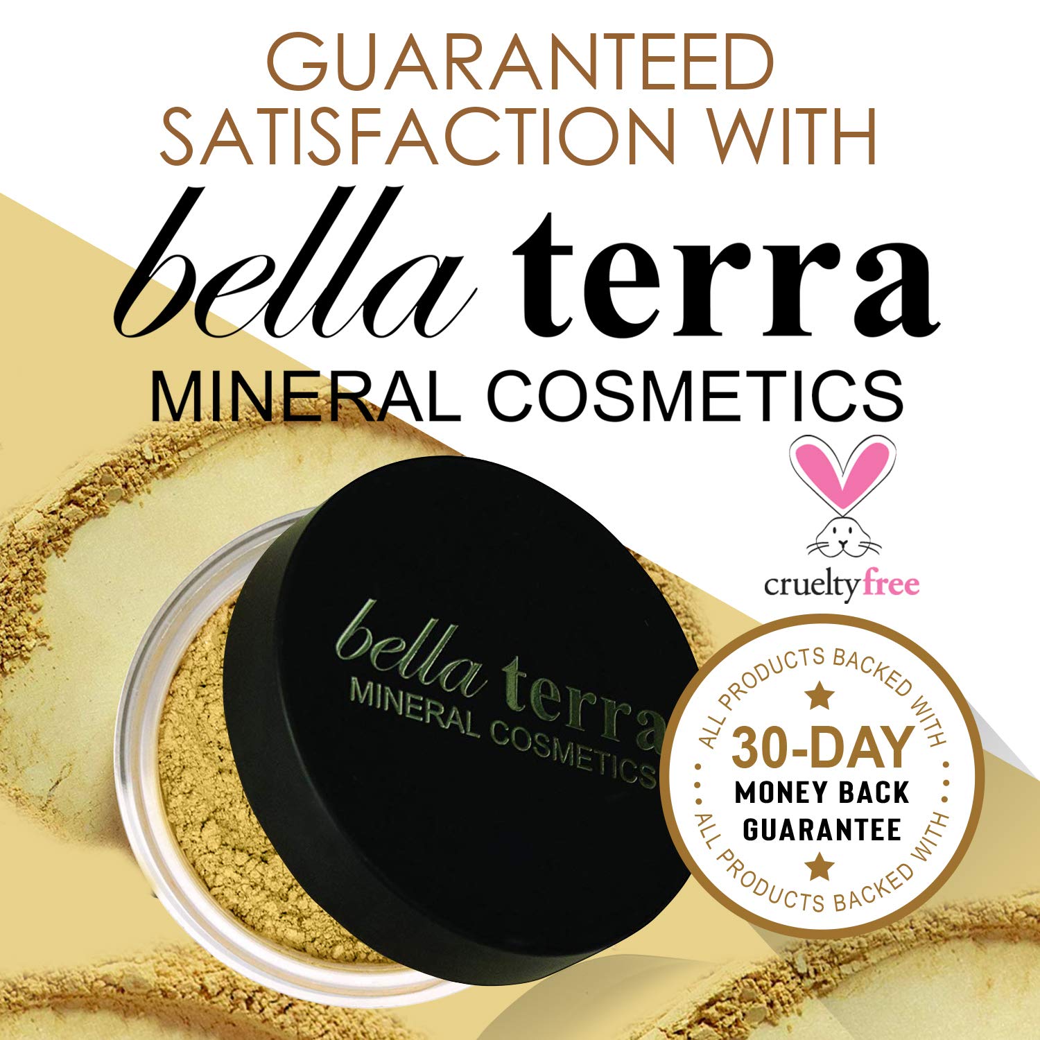 Bellaterra Cosmetics Mineral Powder Foundation | Long-Lasting All-Day Wear | Buildable Sheer to Full Coverage – Matte | Sensitive Skin Approved | Natural SPF 15 (Honey) 9 grams - Image 6