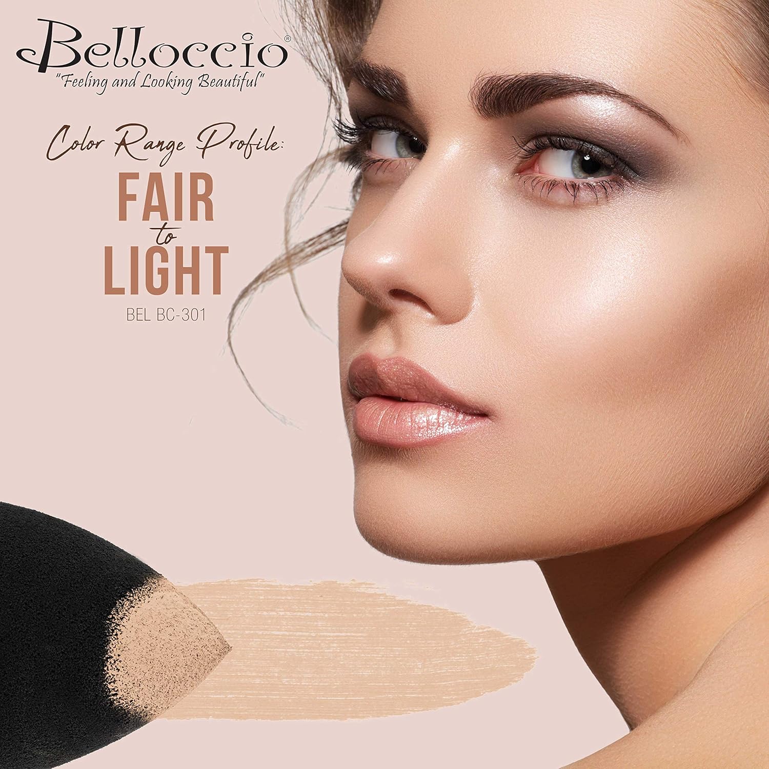 Belloccio High Definition Fair Shade Makeup Concealer 5 gram Jar - Conceal Imperfections, Hide Blemishes, Dark Under Eye Circles, Cosmetic Cream - Use Under Airbrush Foundation - Image 3