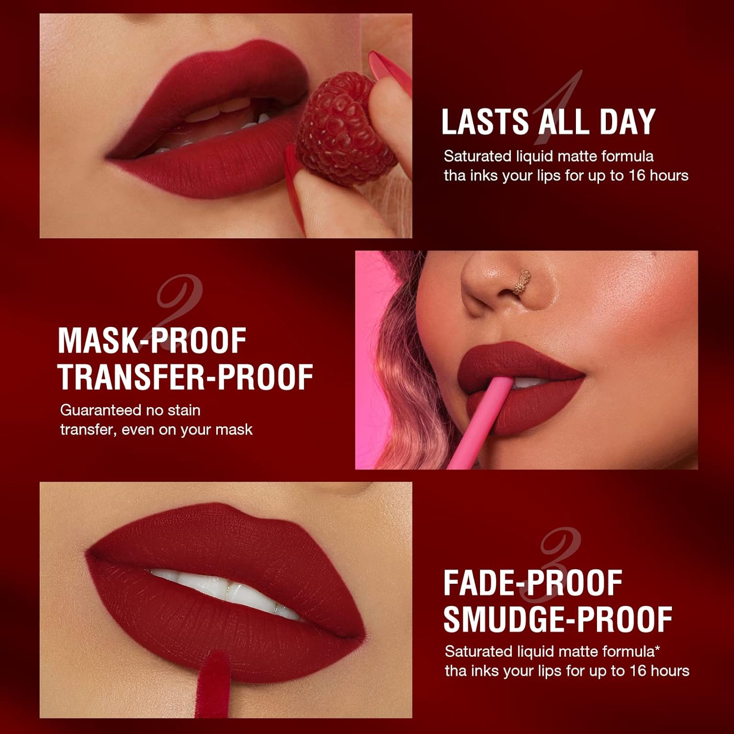 BestLand 12Pcs Matte Liquid Lipstick + Lip Liner Pens Set, One Step Lips Makeup Sets Pigment Velvety Nude Lip Stain Waterproof Long Wear Lip Gloss Make up Gift Set (Set C) - Image 6