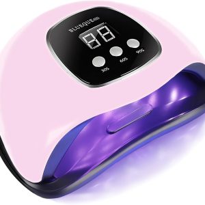 BIGBEAR UV Light for Nails, 48W UV LED Nail Lamp for Gel Polish, Fast Nail Dryer with Automatic Sensor, 3 Timer Setting, Small and Portable, LED Nail Light for Fingernail and Toenail Nail