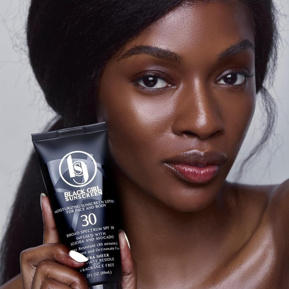 Black Girl Sunscreen - Face & Body Moisturizing Sunscreen Lotion SPF 30 for Melanin Rich Skin, Leaves no White Cast (SPF-30-4oz) - Image 3
