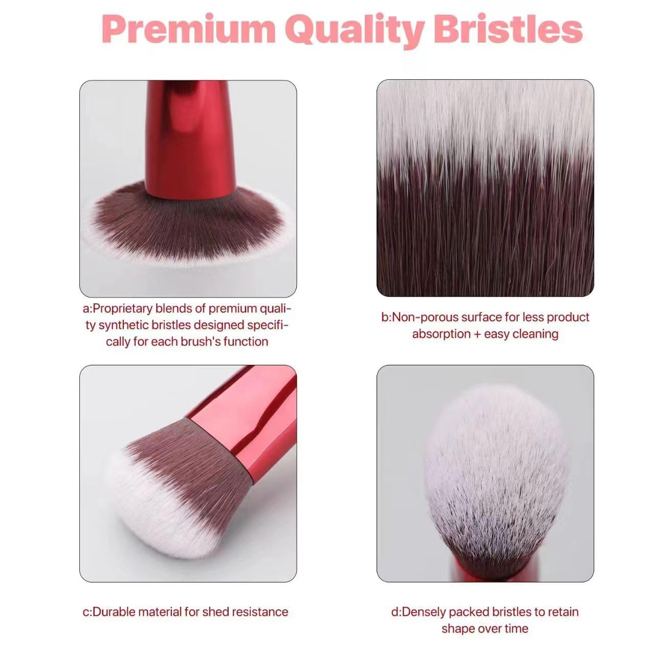 Blending Contour Brush for Makeup, Foundation Contour Concealer Brush Set, Foundation Brush for Liquid Makeup, Cream, Dual Sided Makeup Brushes Good for Travel - Image 5